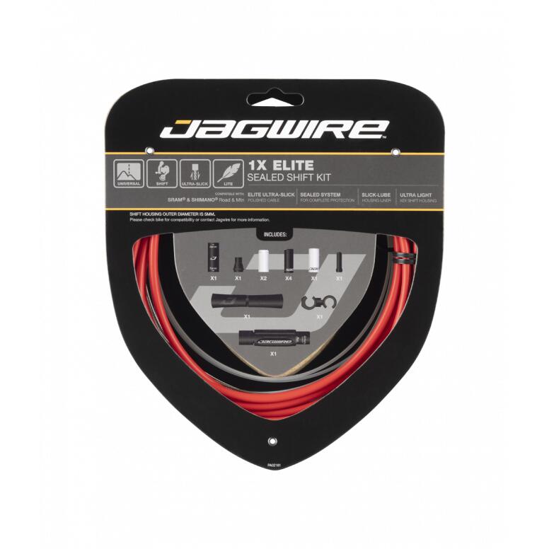 Jagwire Elite Sealed Shift Gear Cable Kit 1x Red