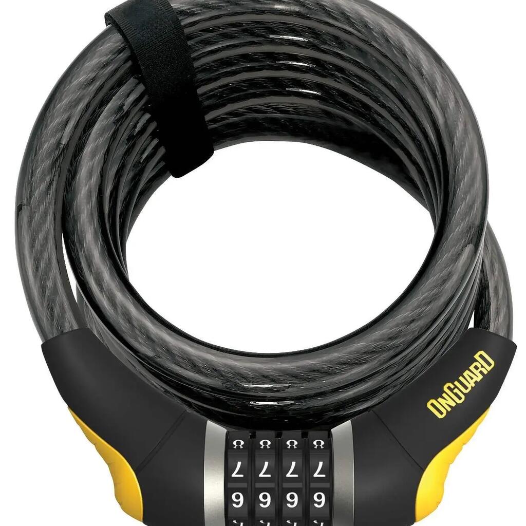 OnGuard Doberman Cable Lock 185cm x 12mm - Combo Bicycle Lock