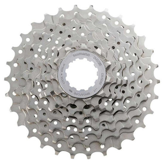Cassetta Shimano HG50 8V 13–26T in acciaio.