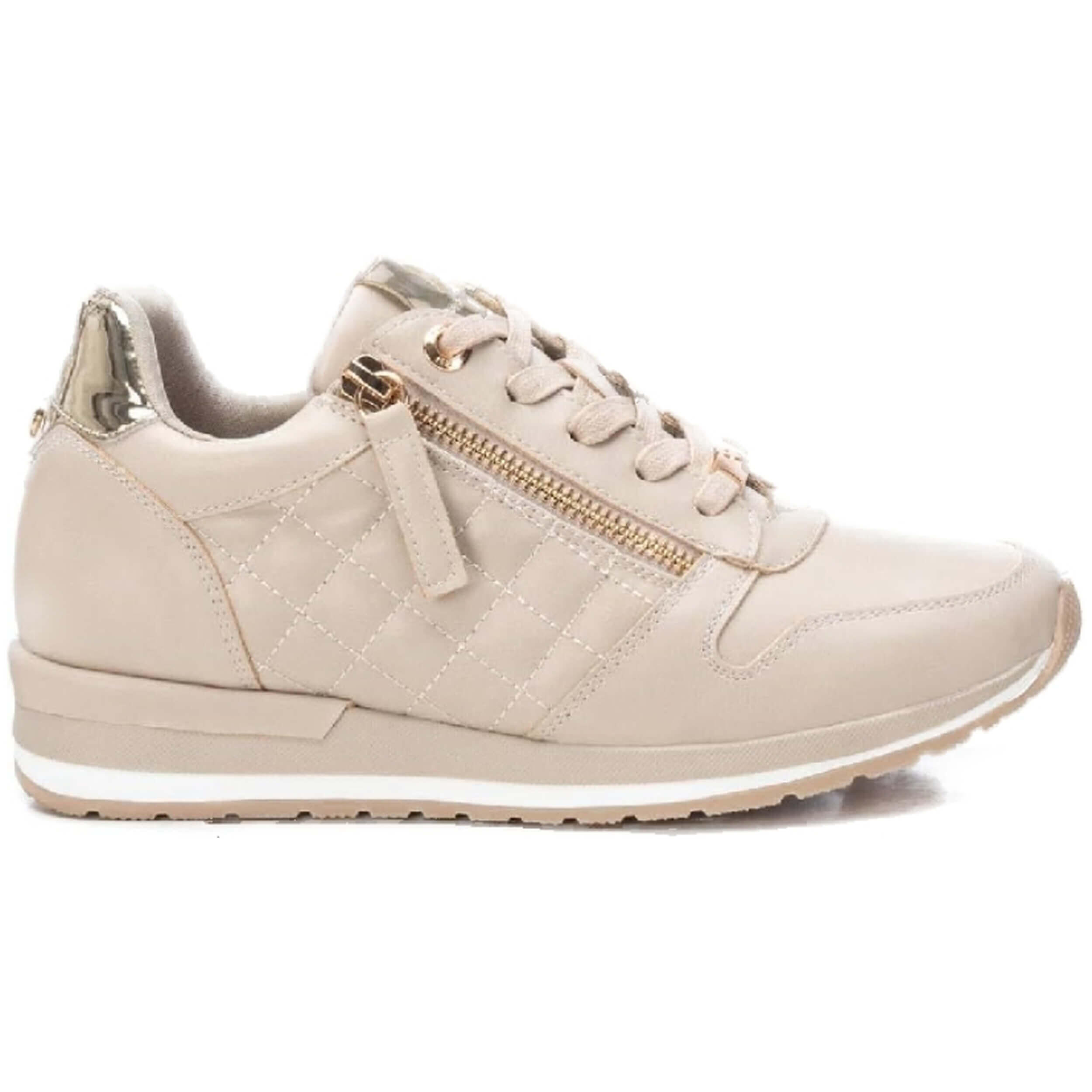 Xti - Baskets Xti Modèle 10147-990979 Pour Femmes - Chaussures De Sport - Beige - Decathlon