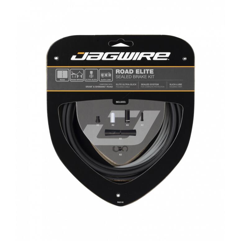 Jagwire Elite Sealed Road Brake Cable Kit - Black