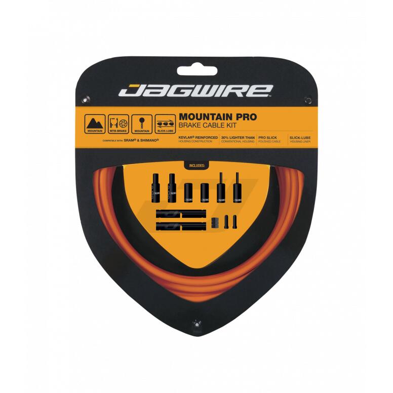 Jagwire Mountain Pro Brake Cable Kit Orange