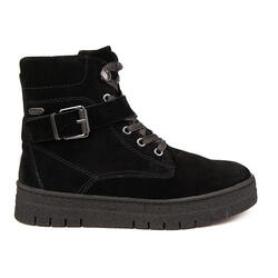 Marco Tozzi Bottes ZLN 0531 – daim noir, fourrées et étanches