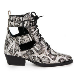 Bottines Bronx Jacky Jo en cuir véritable ZLN 0748