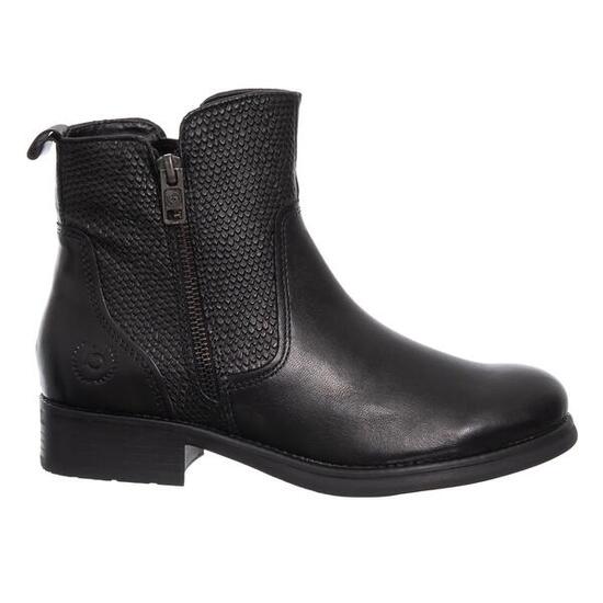 BUGATTI Damen-Stiefelette aus echtem Leder, Schwarz - ZLN 0839