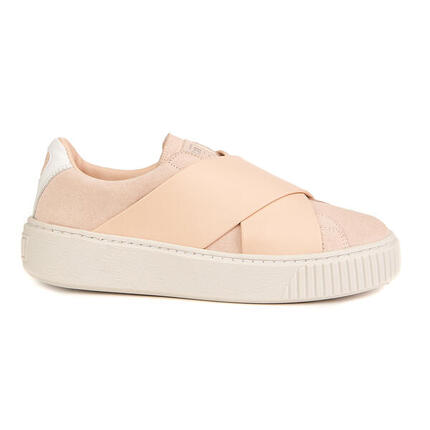 Puma Platform X Wns ZLN 0487 - Lachs Wildleder Slip-on.