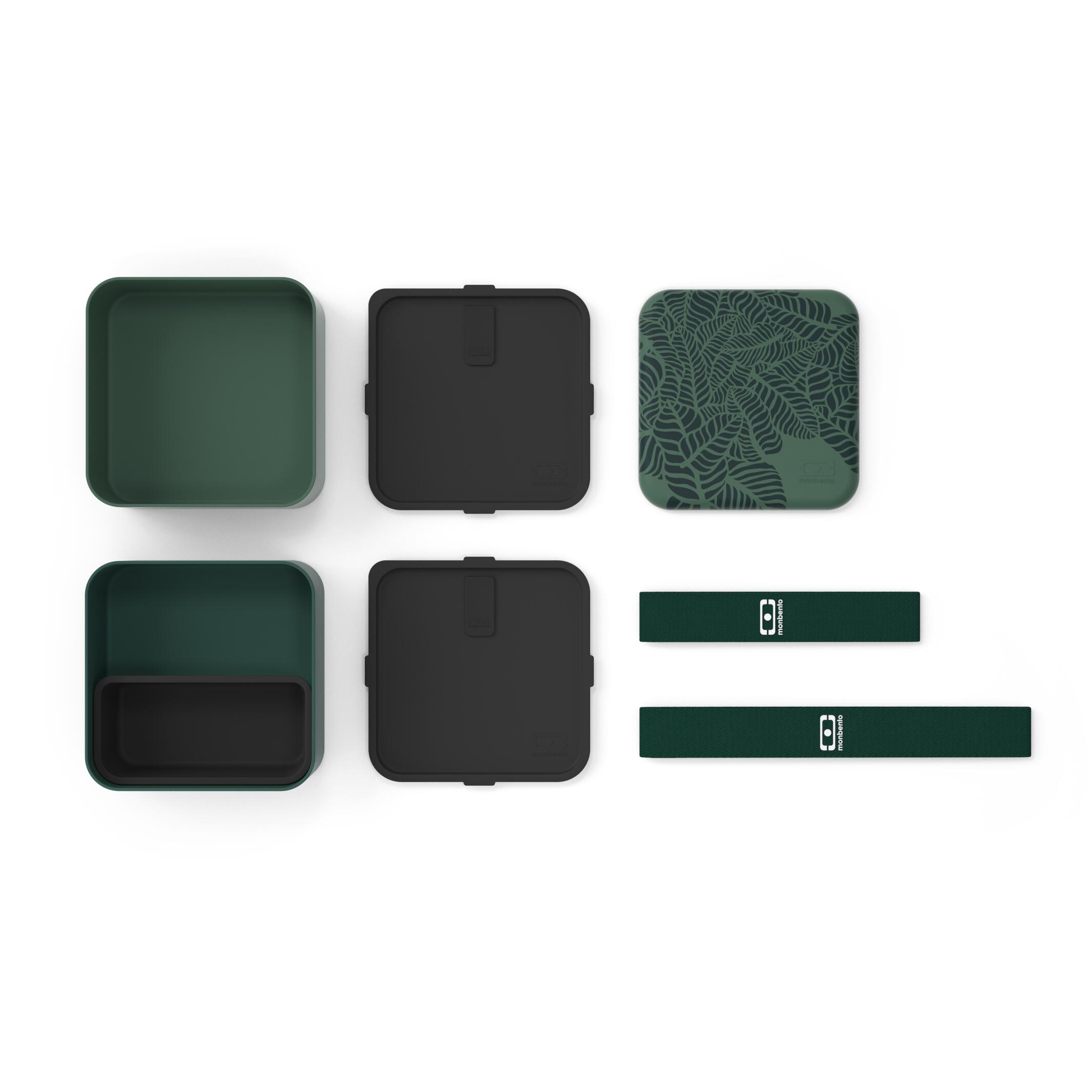 Boite repas 2x850ml - 1,7L| Adulte |Bureau, pique-nique|Made in France|Square 5/6