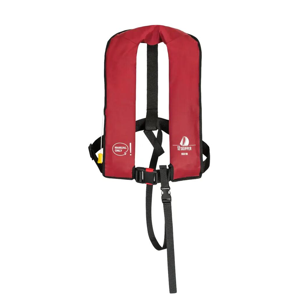 Life jacket 165N ISO with manual release, red