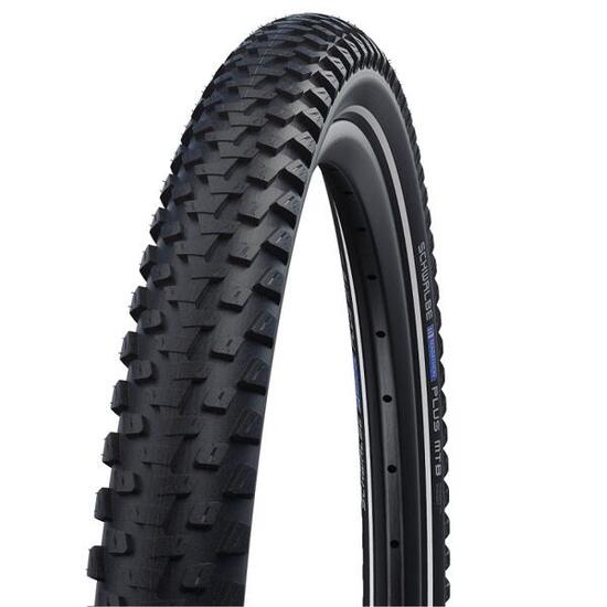 Neumático rígido con reflector Schwalbe Marathon Plus MTB S-Guard HS485 Twinskin