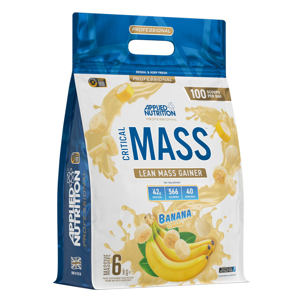 Applied Nutrition - Lean Gainer - Critical Mass Professional - Banane - Bcaa - 6 Kg - Decathlon