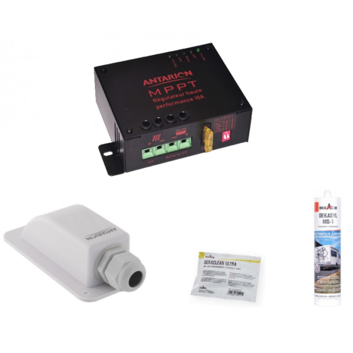 ANTARION Blister de pose solaire Régulateur MPPT10A Simple sortie 1/2