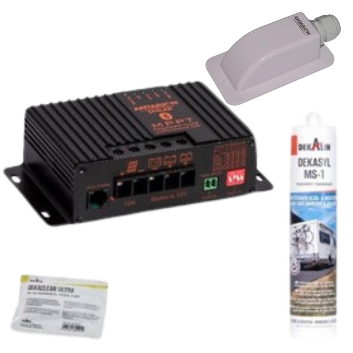 ANTARION Régulateur de charge pour panneau solaire MPPT10A Bluetooth + 1/1
