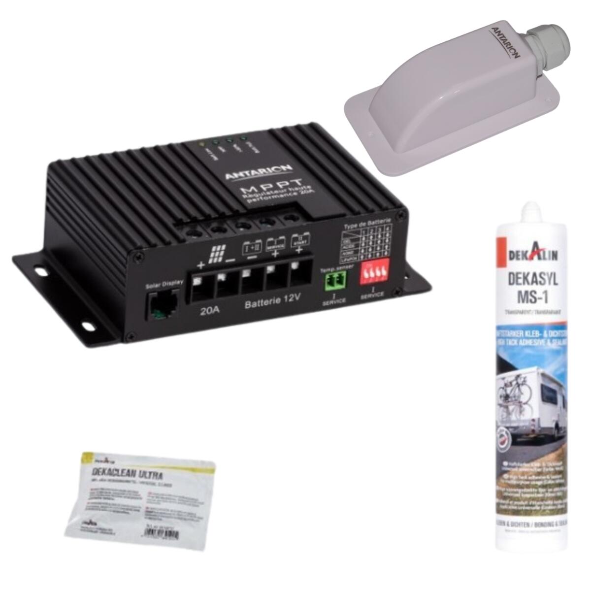 Pack ANTARION Kit de pose solaire avec Régulateur de Charge MPPT 320W 20A 1/2