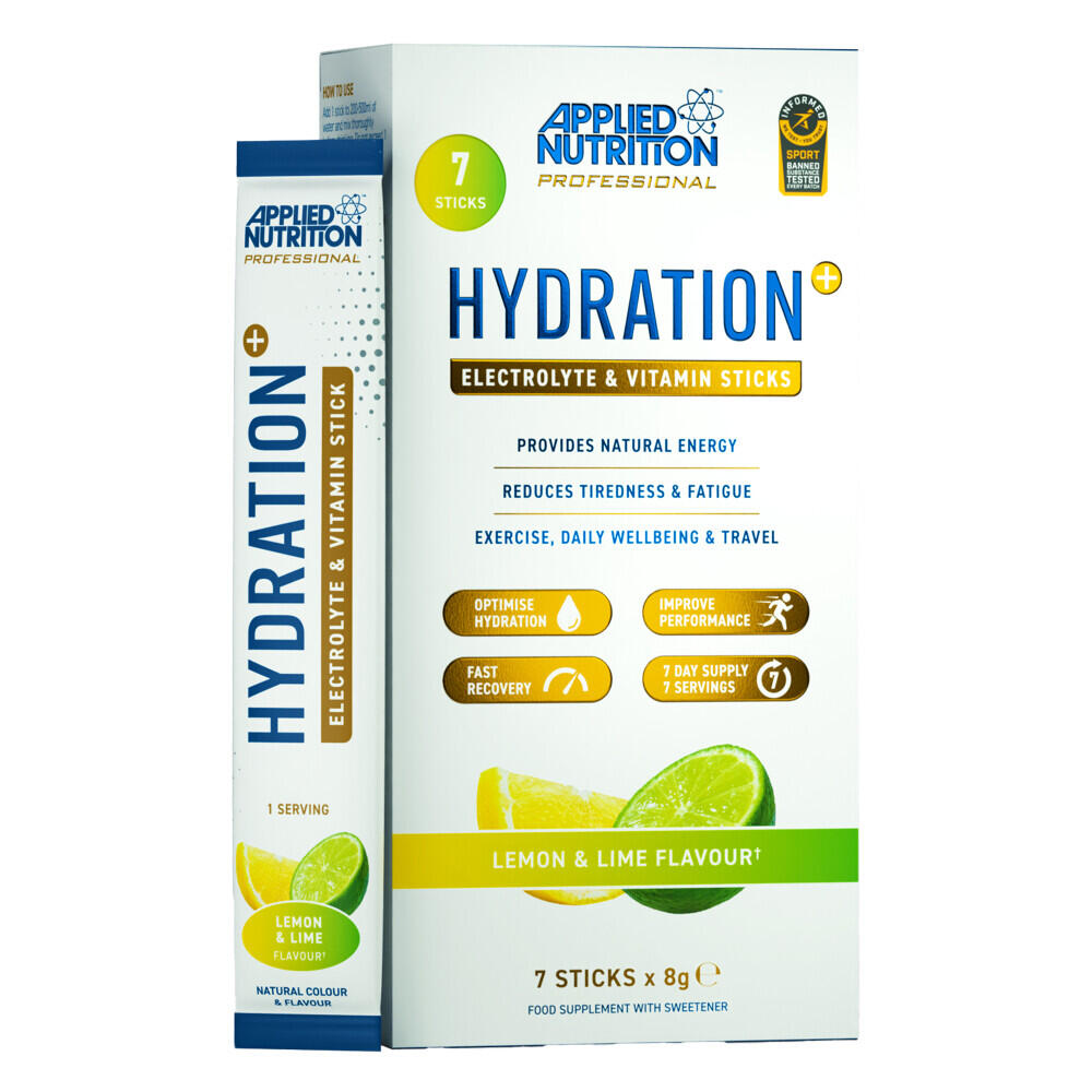 APPLIED NUTRITION Formula di elettroliti - Hydration+ - Limone e Lime 7 Bustine