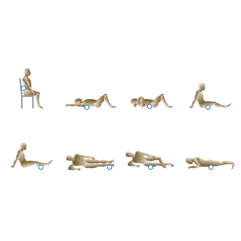 Foam Roller Masážní Válec Pilates – 33 cm – Modrý