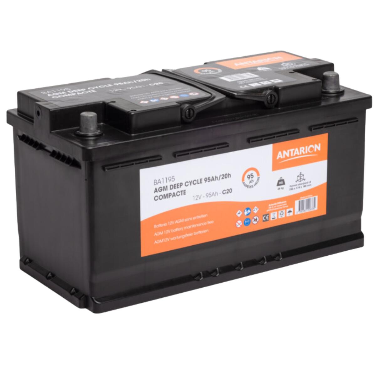 Antares - Antarion Batterie Agm Compact 95ah Compact L5 Camping-car - Batterie - Taille Unique - Decathlon