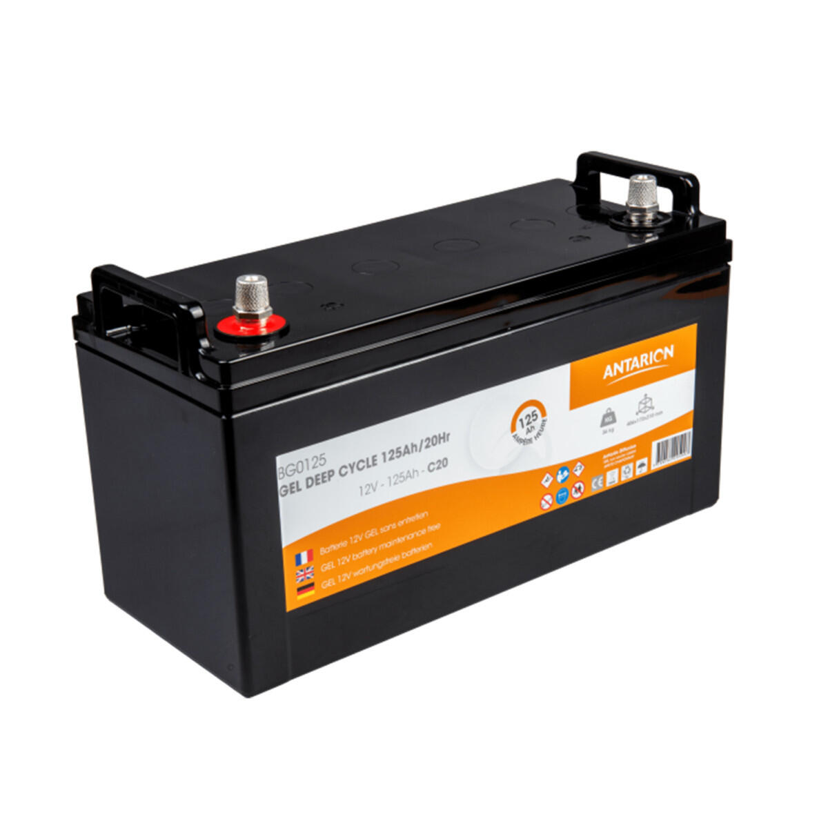 Antares - Antarion Batterie Gel 125ah 1000 Cycles Monobloc Camping-car - Batterie - Taille Unique - Decathlon
