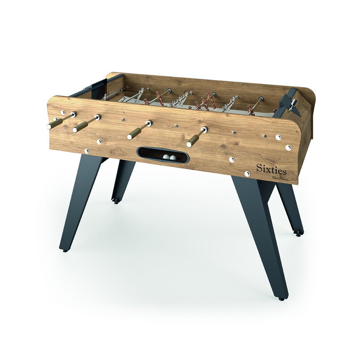 Rene Pierre - Baby Foot Sixties - Fabrication Française - L155 X L109 X H97 - Metal, Bois - Table De Baby-foot - Marron - Taille Unique - Decathlon