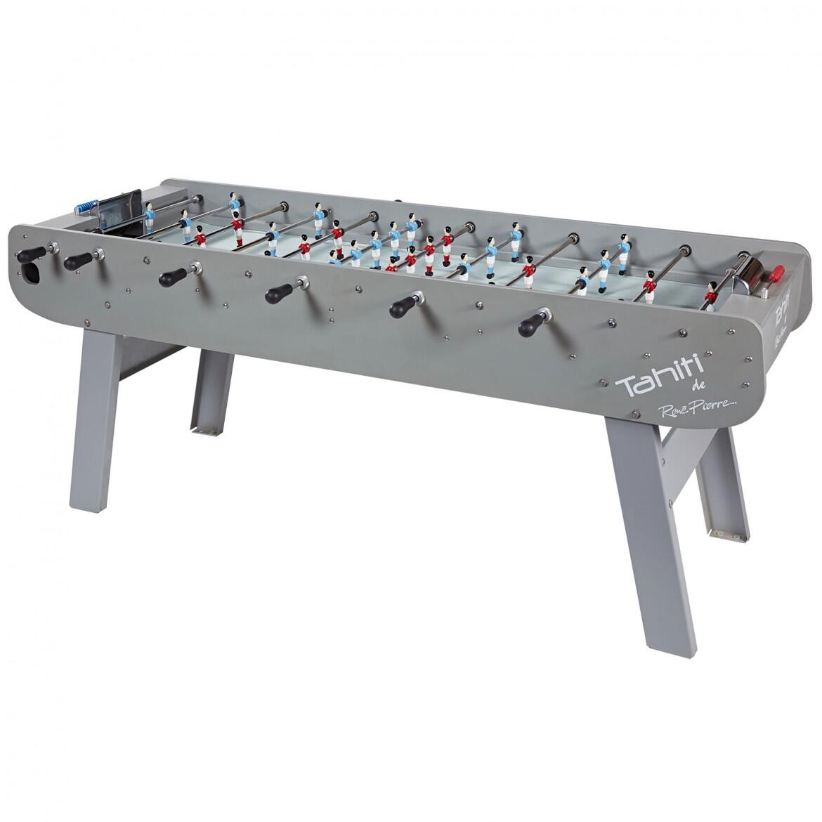 Baby Foot Exterieur Tahiti - 6 joueurs- L223 x l107 x H93 - Gris 1/4