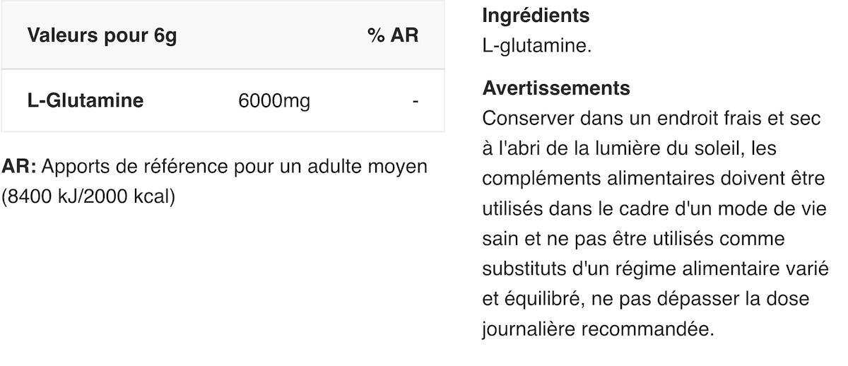 L-Glutamine - Saveur neutre 300g 2/5