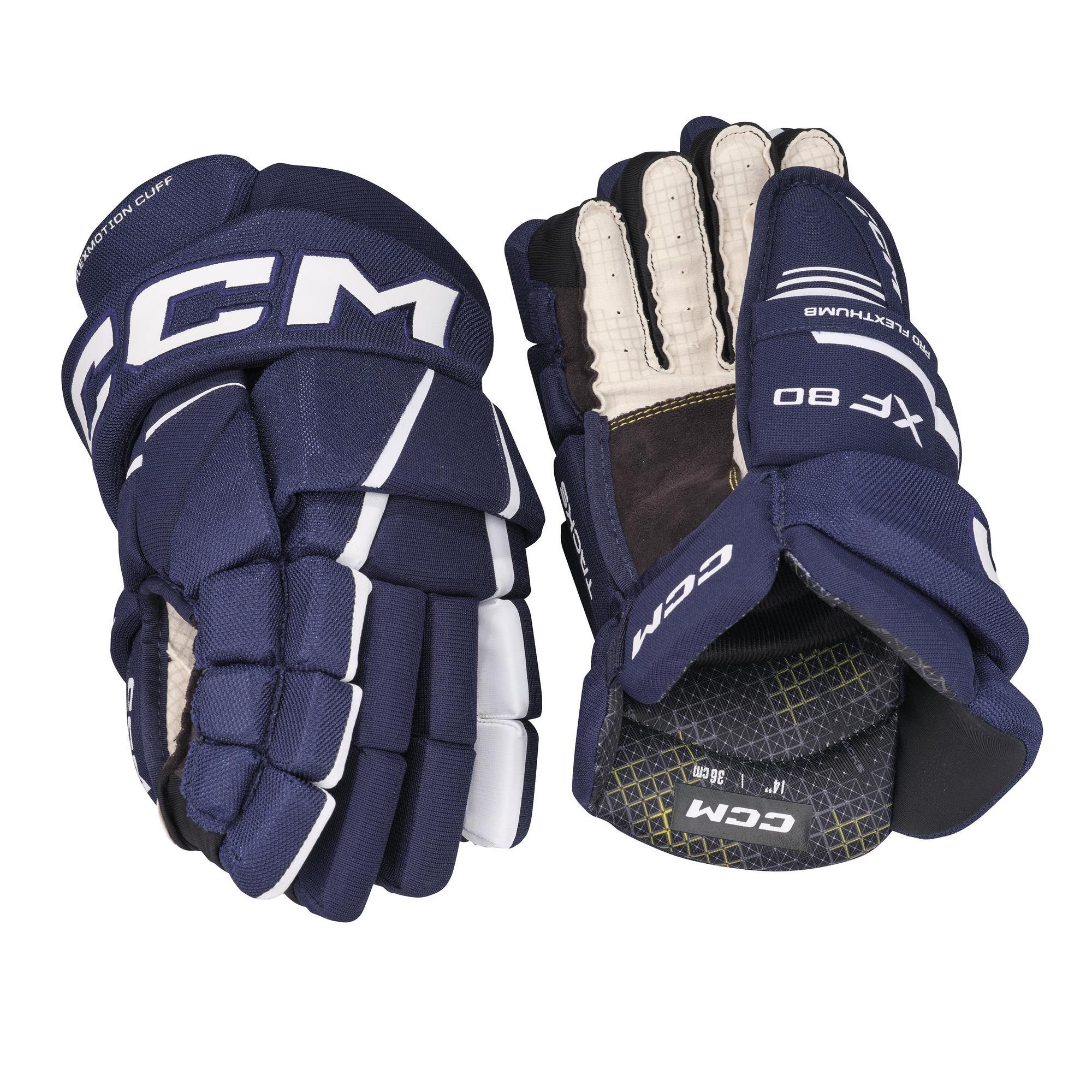 Tacks XF 80 - IJshockeyhandschoenen - Volwassenen - Blauw - Wit - 15" 3/6