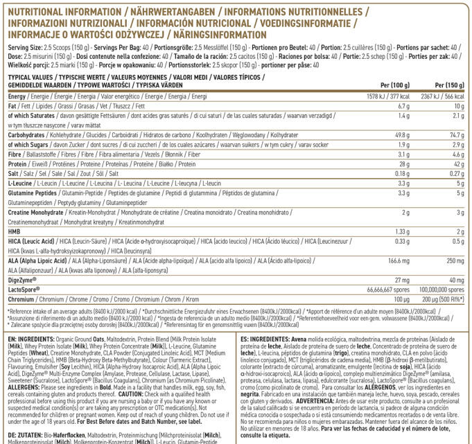 Applied Nutrition Critical Mass Professional (6000g) Banana - Gewichtszunahme 3/3