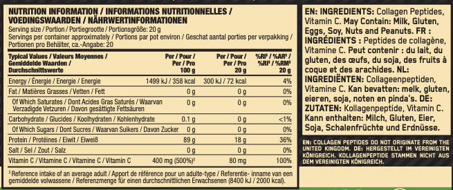Collagène - Collagen Peptides - Saveur neutre 400g 3/3