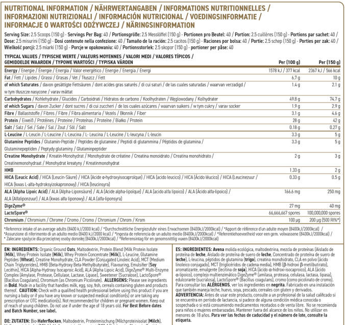 Applied Nutrition Critical Mass Professional (6000g) Vanilla - Aumento de Peso 3/3
