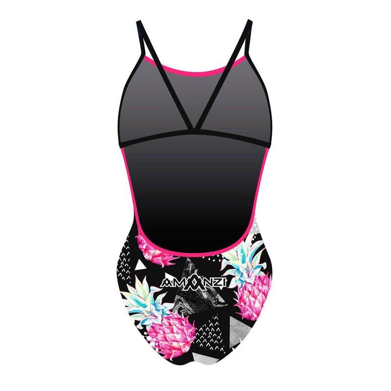Bas de maillot de bain taille haute en maille gaufrée femme rouge