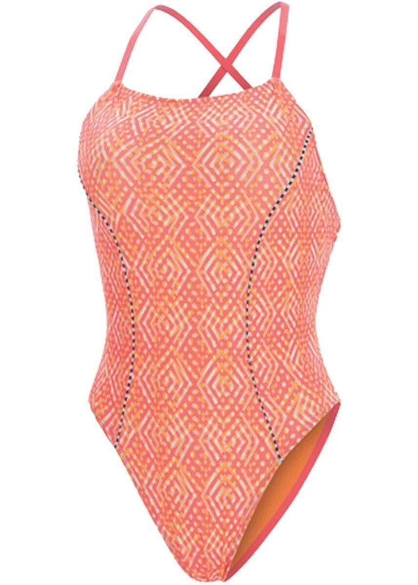 Costume da bagno Dolfin Revibe Roxie con stampa a rombi - Taglia 28 4/6