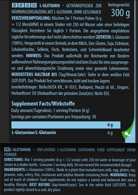 L-Glutamine - Saveur neutre 300g 3/5