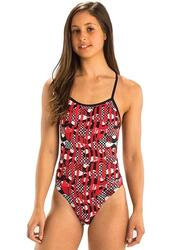 Maillot de bain Dolfin Reliance Veyron dos en V - Rouge - Taille 30