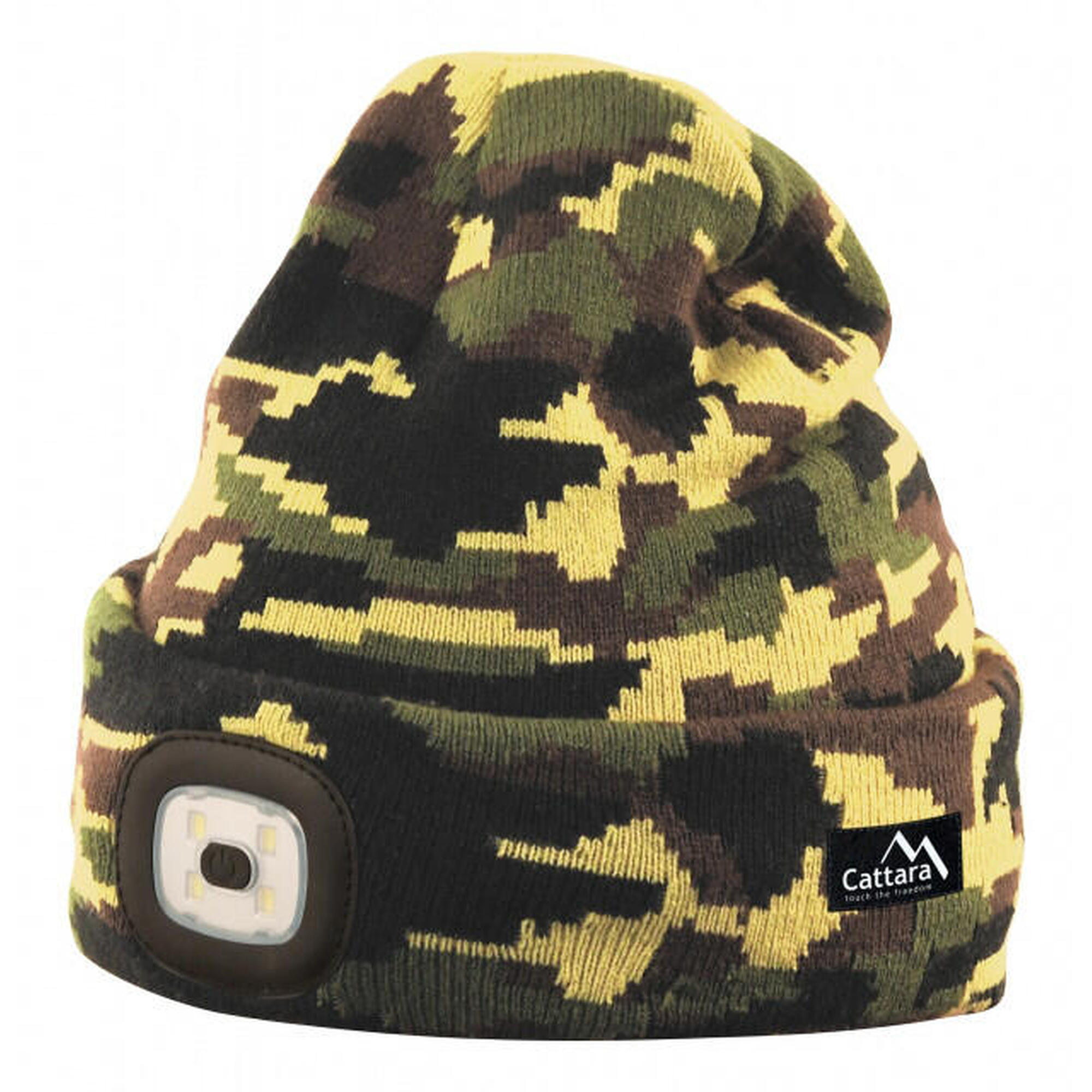 Fes camuflaj cu lanterna cu LED si incarcare usb Cattara