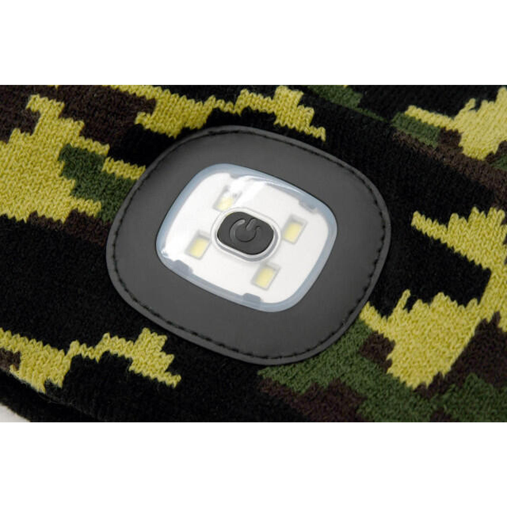 Fes camuflaj cu lanterna cu LED si incarcare usb Cattara