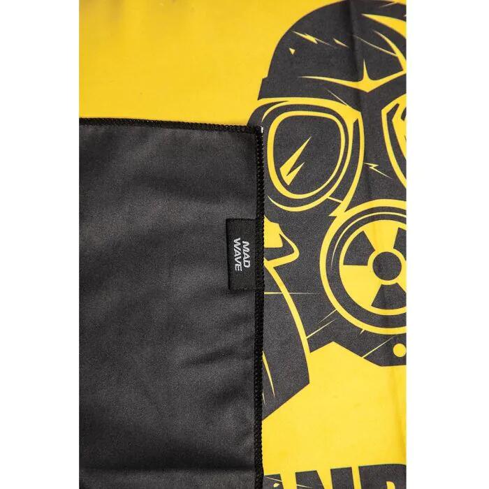 Serviette en microfibre Mad Wave Pandemic, petite taille - Jaune 5/5