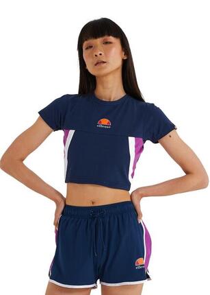 T-shirt court Mathia pour femme Ellesse - Bleu marine - Taille 10