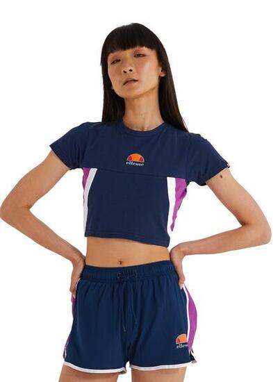 T-shirt court Mathia pour femme Ellesse - Bleu marine - Taille 10