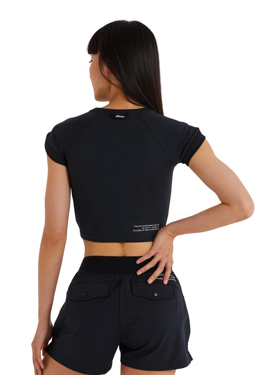 Ellesse Dames Arianne Crop T-shirt - Zwart - Maat 8 2/2