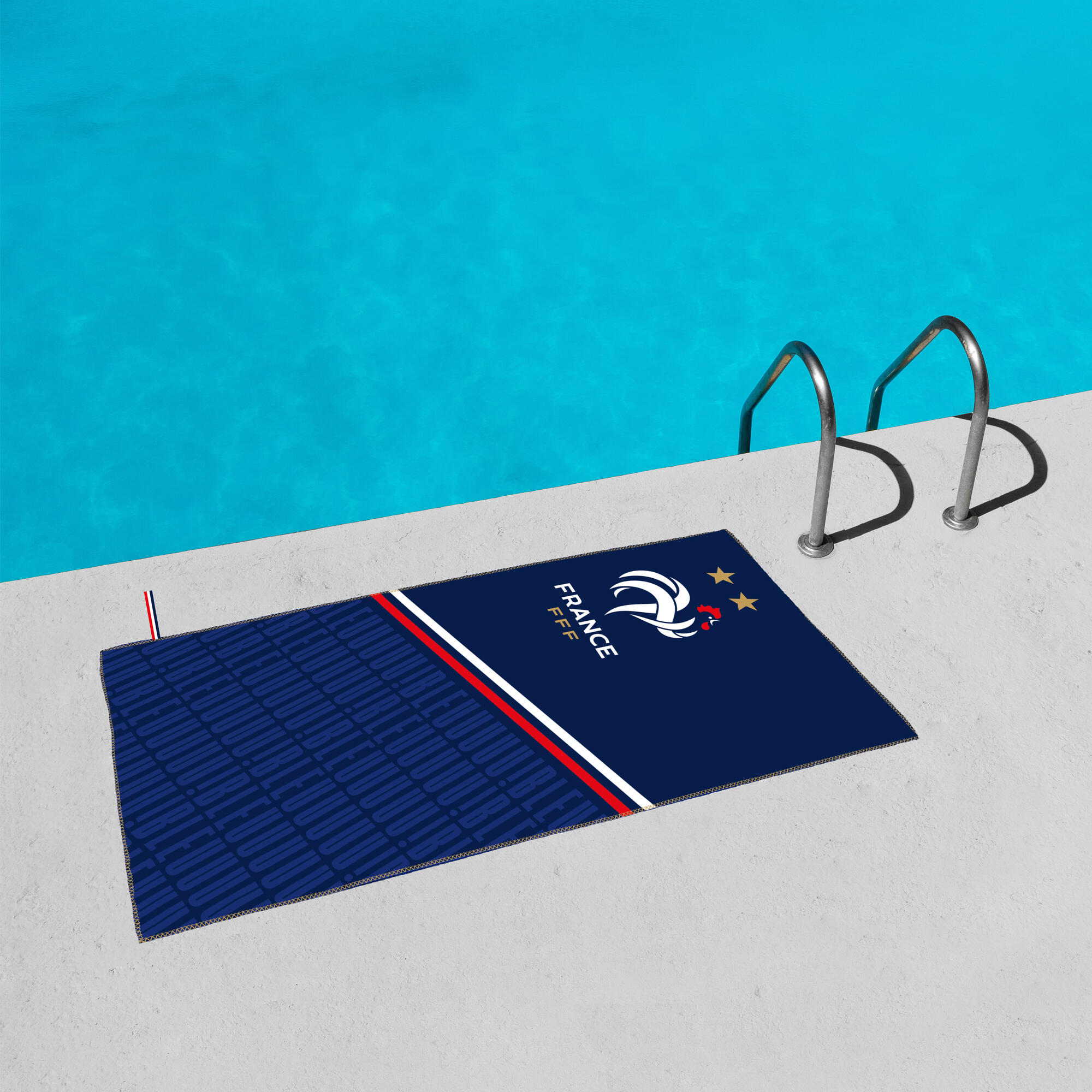 Serviette de bain 70x140 cm microfibre football Equipe de France - Repeat 2/3