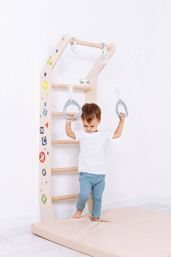 Enfants Gymnastique Espalier en bois pour petits Mini Color Multicolore 6/7