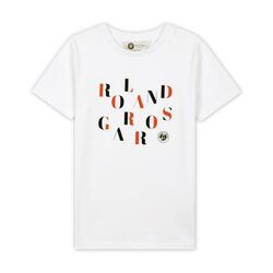 T-shirt col rond garçon - blanc