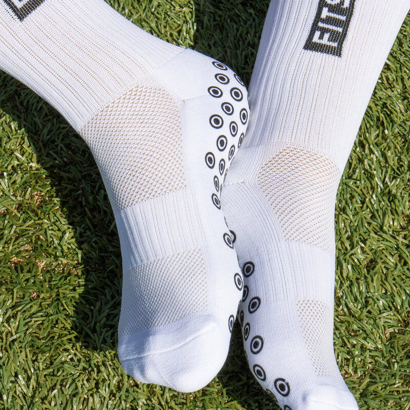 Offerta combinata: 3 paia di calze antiscivolo FitSockr – Bianche 4/5