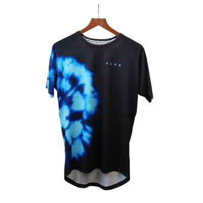 Technisch trailrunning-t-shirt voor dames rumm blue acid