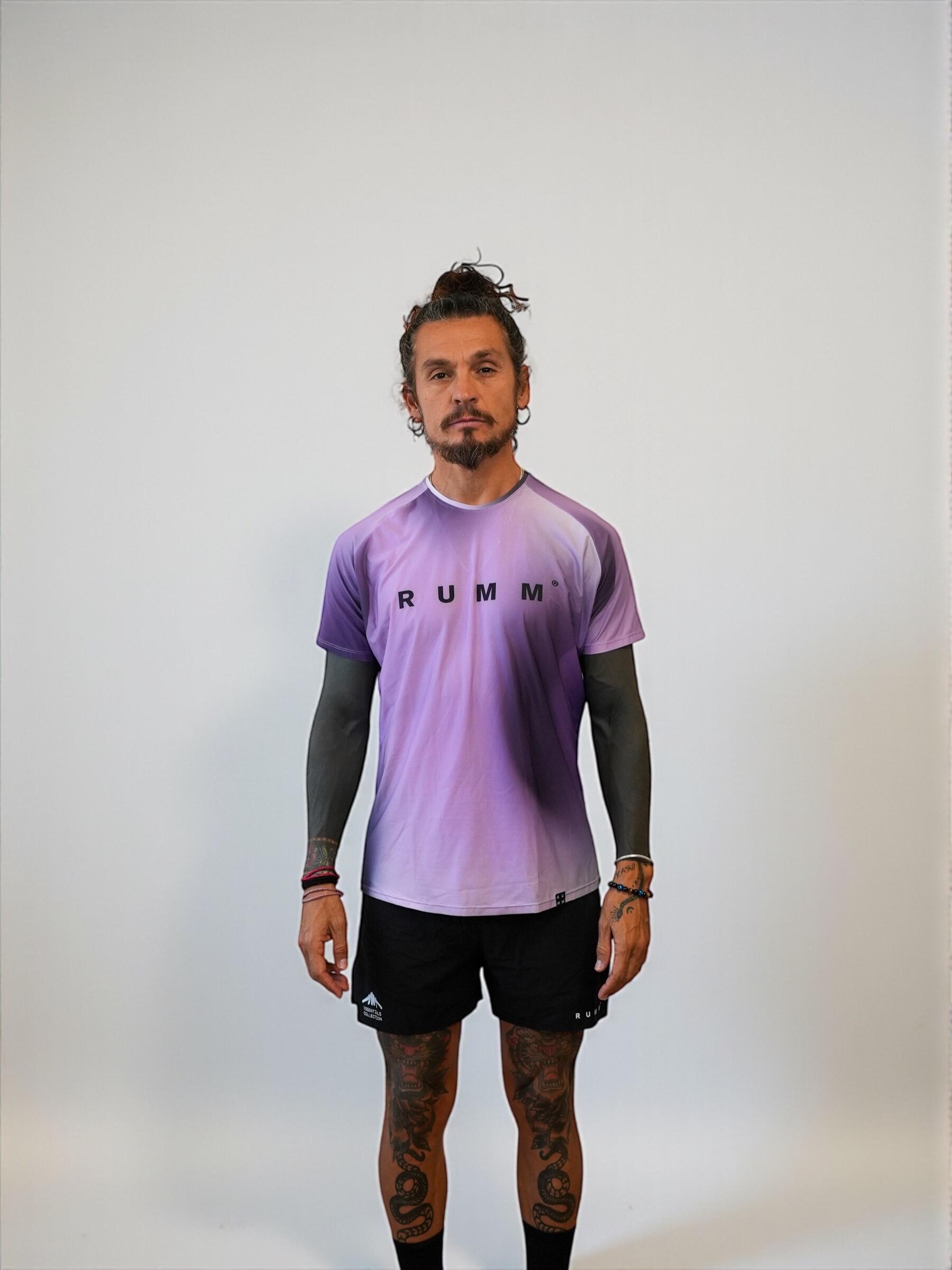 T-shirt técnica de trail running para homem RUMM Degree Morada 4/4