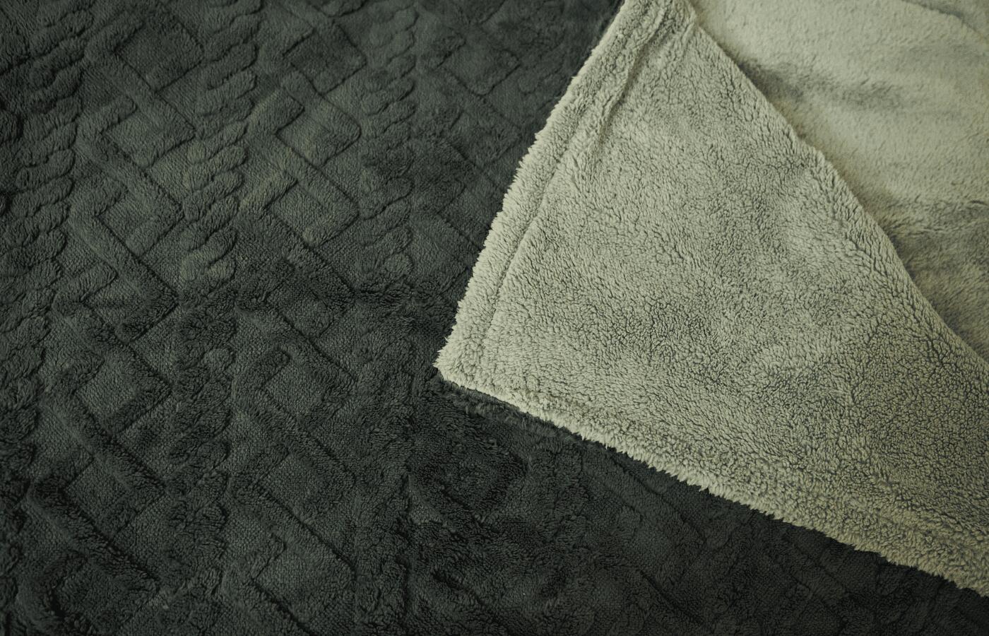 Coperta elettrica XL Coperta elettrica con pile/Sherpa - 180x130 - Grigio 4/7