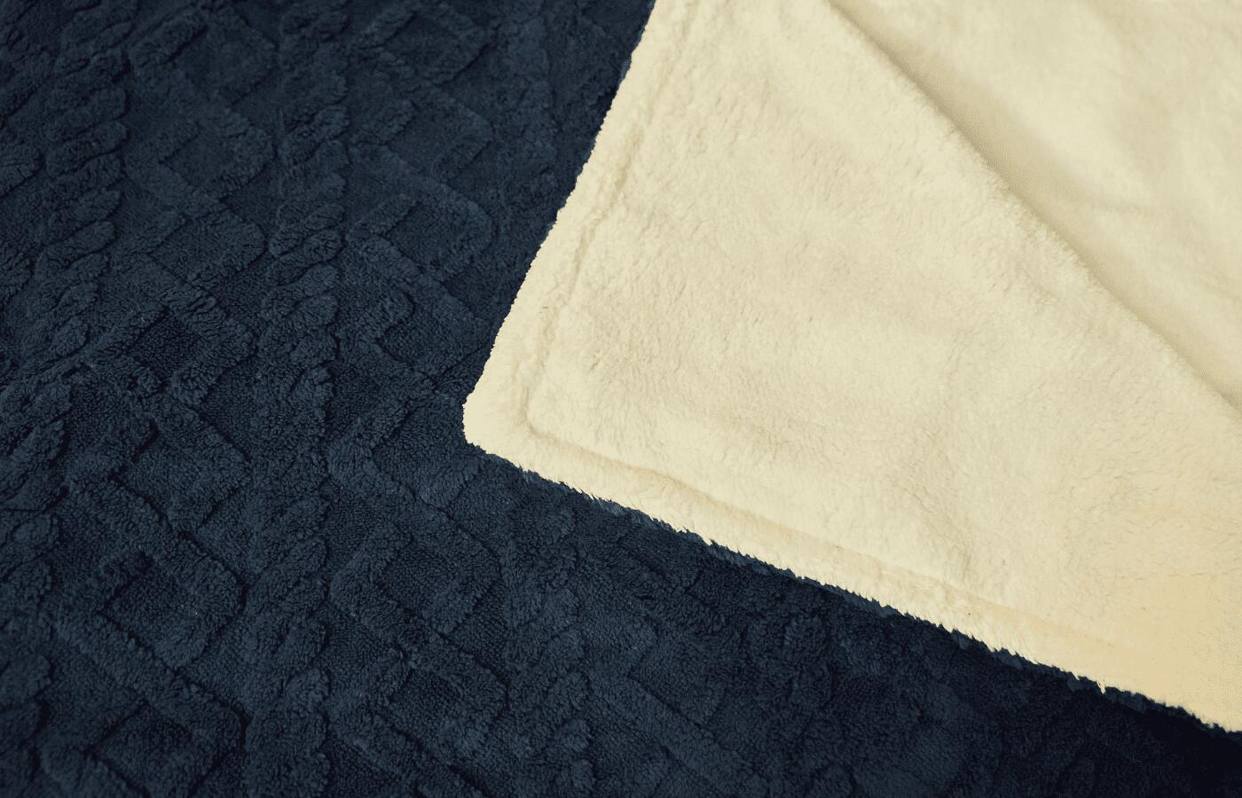 Coperta elettrica XL Coperta elettrica con pile/Sherpa - 180x130 - Blu 4/7