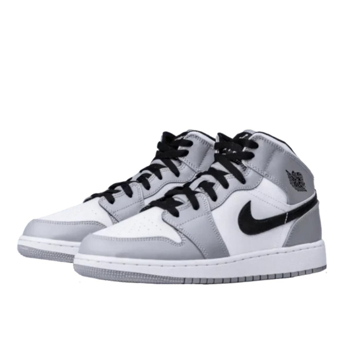 JORDAN Shoes  1 Mid Light Smoke Grey