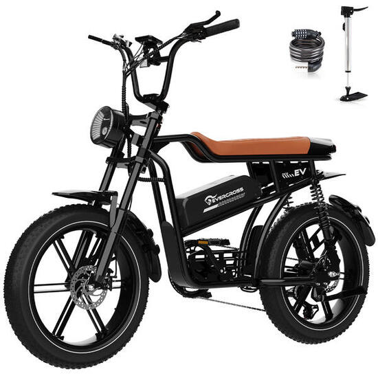 MTB Bici Elettrica 20" EK30-Batteria 750Wh-7 Velocità-Doppia Sospensione-NFC