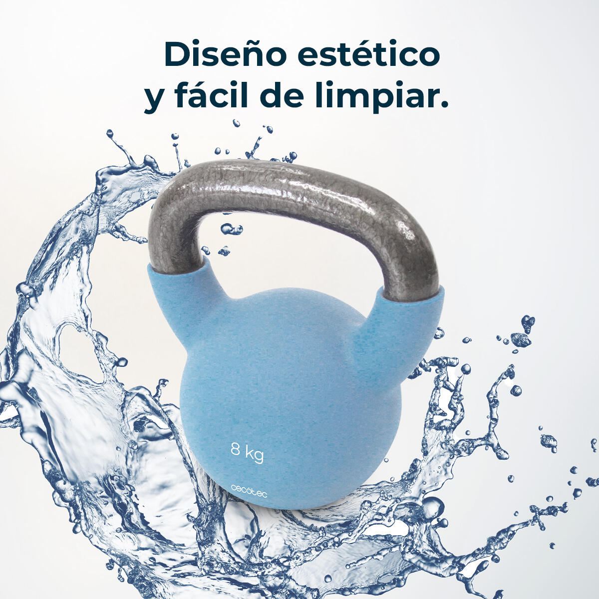 Cecotec Kettlebell com revestimento de neoprene. 8 Kg. Ferro fundido. Pega ergon 6/7