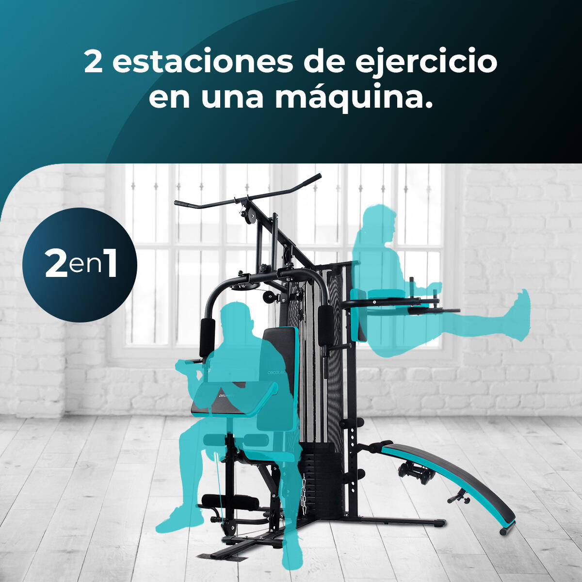 Cecotec Stazione multifunzione Drumfit HomeGym 2000 Double 3/7